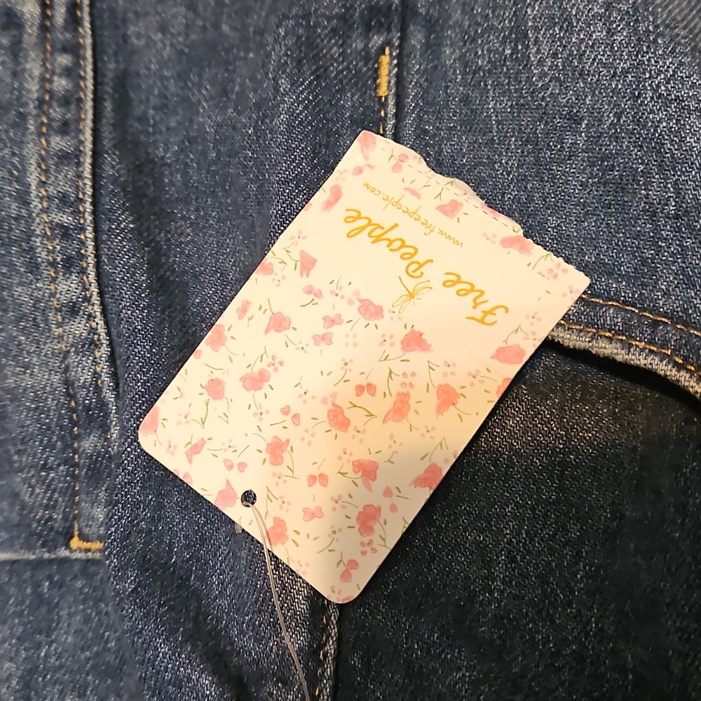 NWT Free People See You Sometime Cut Off Belted Denim Shorts - Picture 8 of 9